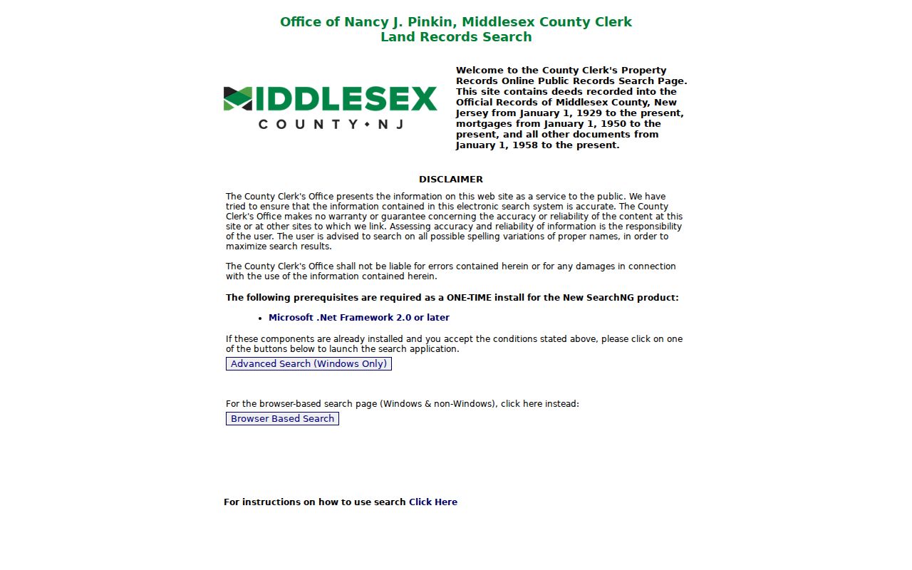 East Brunswick street directory Middlesex County deed history search